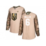 Men Adidas Vegas Golden Knights #6 Colin Miller Camo Authentic 2017 Veterans Day Stitched NHL Jersey