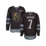 Men Adidas Vegas Golden Knights #7 Jason Garrison Black 1917-2017 100th Anniversary Stitched NHL Jersey