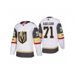 Men Adidas Vegas Golden Knights #71 William Karlsson Authentic White Home NHL Jersey