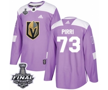 Men Adidas Vegas Golden Knights #73 Brandon Pirri Authentic Purple Fights Cancer Practice 2018 Stanley Cup Final NHL Jersey