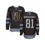 Men Adidas Vegas Golden Knights #81 Jonathan Marchessault Black 1917-2017 100th Anniversary Stitched NHL Jersey