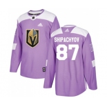 Men Adidas Vegas Golden Knights #87 Vadim Shipachyov Authentic Purple Fights Cancer Practice NHL Jersey