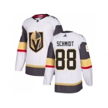 Men Adidas Vegas Golden Knights #88 Nate Schmidt White Road Authentic Stitched NHL Jersey