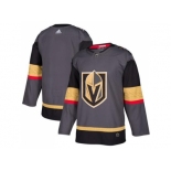 Men Adidas Vegas Golden Knights Blank Grey Home Authentic Stitched NHL Jersey