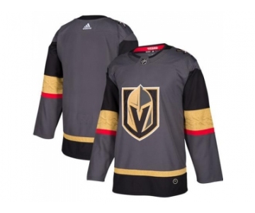 Men Adidas Vegas Golden Knights Blank Grey Home Authentic Stitched NHL Jersey