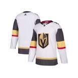 Men Adidas Vegas Golden Knights Blank White Road Authentic Stitched NHL Jersey