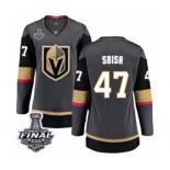 Men Sbisa Authentic Black Home Fanatics Branded Breakaway 2018 Stanley Cup Final NHL Jersey