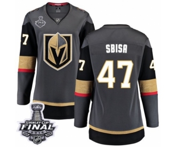 Men Sbisa Authentic Black Home Fanatics Branded Breakaway 2018 Stanley Cup Final NHL Jersey