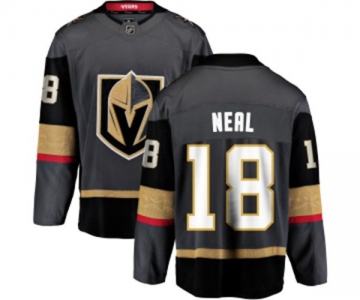 Men Vegas Golden Knights #18 James Neal Authentic Black Home Fanatics Branded Breakaway NHL Jersey