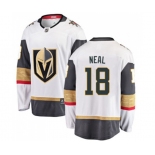 Men Vegas Golden Knights #18 James Neal Authentic White Away Fanatics Branded Breakaway NHL Jersey