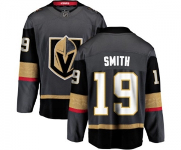 Men Vegas Golden Knights #19 Reilly Smith Authentic Black Home Fanatics Branded Breakaway NHL Jersey