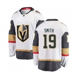 Men Vegas Golden Knights #19 Reilly Smith Authentic White Away Fanatics Branded Breakaway NHL Jersey