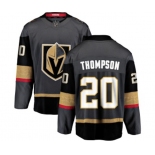 Men Vegas Golden Knights #20 Paul Thompson Authentic Black Home Fanatics Branded Breakaway NHL Jersey