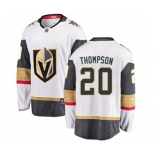 Men Vegas Golden Knights #20 Paul Thompson Authentic White Away Fanatics Branded Breakaway NHL Jersey