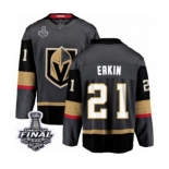 Men Vegas Golden Knights #21 Cody Eakin Authentic Black Home Fanatics Branded Breakaway 2018 Stanley Cup Final NHL Jersey