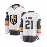 Men Vegas Golden Knights #21 Cody Eakin Authentic White Away Fanatics Branded Breakaway NHL Jersey