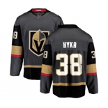 Men Vegas Golden Knights #38 Tomas Hyka Authentic Black Home Fanatics Branded Breakaway NHL Jersey