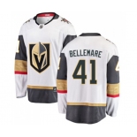 Men Vegas Golden Knights #41 Pierre-Edouard Bellemare Authentic White Away Fanatics Branded Breakaway NHL Jersey