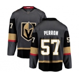 Men Vegas Golden Knights #57 David Perron Authentic Black Home Fanatics Branded Breakaway NHL Jersey