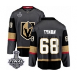 Men Vegas Golden Knights #68 T.J. Tynan Authentic Black Home Fanatics Branded Breakaway 2018 Stanley Cup Final NHL Jersey