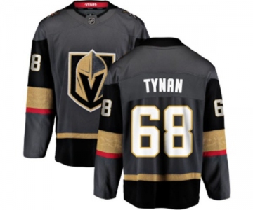 Men Vegas Golden Knights #68 T.J. Tynan Authentic Black Home Fanatics Branded Breakaway NHL Jersey