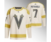 Men Vegas Golden Knights #7 Alex Pietrangelo Cream 2024 Winter Classic Breakaway Stitched Jersey