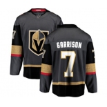 Men Vegas Golden Knights #7 Jason Garrison Authentic Black Home Fanatics Branded Breakaway NHL Jersey