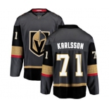 Men Vegas Golden Knights #71 William Karlsson Authentic Black Home Fanatics Branded Breakaway NHL Jersey