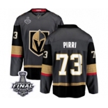 Men Vegas Golden Knights #73 Brandon Pirri Authentic Black Home Fanatics Branded Breakaway 2018 Stanley Cup Final NHL Jersey