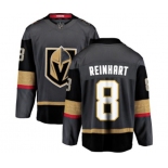 Men Vegas Golden Knights #8 Griffin Reinhart Authentic Black Home Fanatics Branded Breakaway NHL Jersey