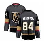 Men Vegas Golden Knights #84 Mikhail Grabovski Authentic Black Home Fanatics Branded Breakaway NHL Jersey