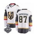 Men Vegas Golden Knights #87 Vadim Shipachyov Authentic White Away Fanatics Branded Breakaway 2018 Stanley Cup Final NHL Jersey