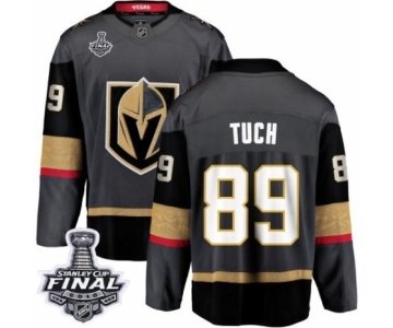 Men Vegas Golden Knights #89 Alex Tuch Authentic Black Home Fanatics Branded Breakaway 2018 Stanley Cup Final NHL Jersey