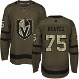 Men's Adidas Vegas Golden Knights #75 Ryan Reaves Authentic Green Salute to Service NHL Jersey