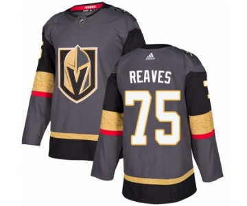 Men's Adidas Vegas Golden Knights #75 Ryan Reaves Premier Gray Home NHL Jersey