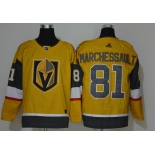 Men's Adidas Vegas Golden Knights #81 Jonathan Marchessault Authentic Golden 2020 Hockey Jersey