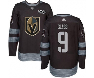 Men's Golden Knights #9 Cody Glass Black 1917-2017 100th Anniversary Stitched Hockey Jersey