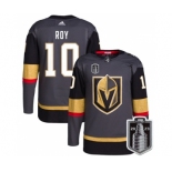 Men's Vegas Golden Knights #10 Nicolas Roy Gray 2023 Stanley Cup Final Stitched Jersey