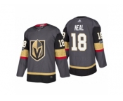 Men's Vegas Golden Knights #18 James Neal Steel Grey 2017-2018 Season Jersey