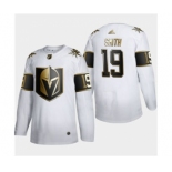 Men's Vegas Golden Knights #19 Reilly Smith White Golden Edition Limited Stitched Hockey Jersey