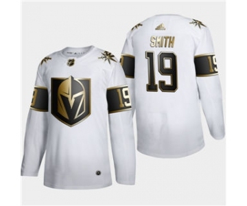 Men's Vegas Golden Knights #19 Reilly Smith White Golden Edition Limited Stitched Hockey Jersey