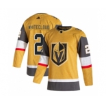 Men's Vegas Golden Knights #2 Zach Whitecloud Gold Stitched Jersey