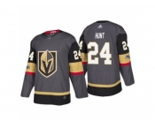 Men's Vegas Golden Knights #24 Brad Hunt Steel Grey 2017-2018 Season Jersey