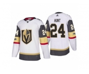 Men's Vegas Golden Knights #24 Brad Hunt White 2017-2018 Season Jersey