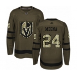 Men's Vegas Golden Knights #24 Jaycob Megna Authentic Green Salute to Service Hockey Jersey