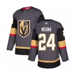 Men's Vegas Golden Knights #24 Jaycob Megna Premier Gray Home Hockey Jersey