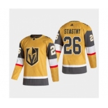 Men's Vegas Golden Knights #26 Paul Stastny 2020-21 Authentic Player Alternate Stitched Hockey Jersey Gold