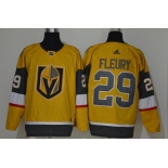 Men's Vegas Golden Knights #29 Marc-Andre Fleury Authentic Golden 2020 Hockey Jersey