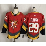 Men's Vegas Golden Knights #29 Marc-Andre Fleury Authentic Red Hockey Jersey