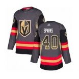 Men's Vegas Golden Knights #40 Garret Sparks Authentic Black Drift Fashion Hockey Jersey